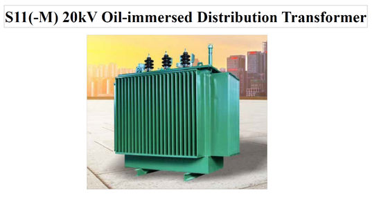 Transformador de distribución inmerso en aceite de 20 kV
