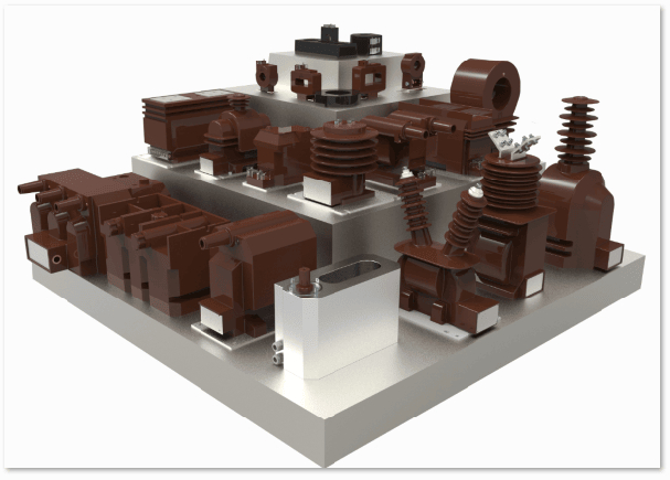 Transformador de corriente de baja tensión de frecuencia nominal 50/60HZ con corriente secundaria nominal de 1A