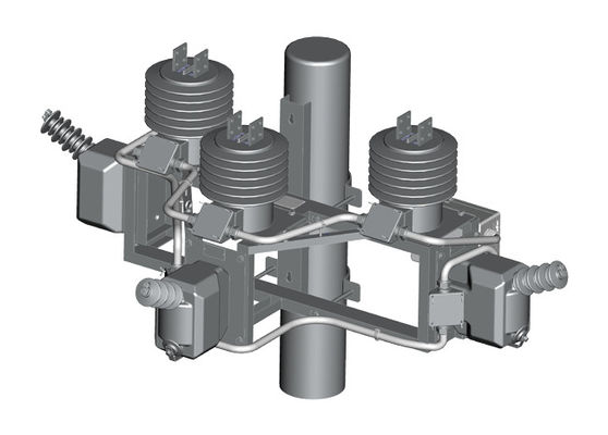 La columna media del voltaje 36.5kV montó la caja de control 2VT 2CT